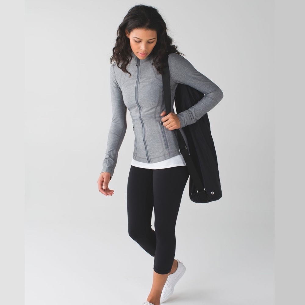 Lululemon Define Jacket Brushed Heathered Slate, Luon, Size 8